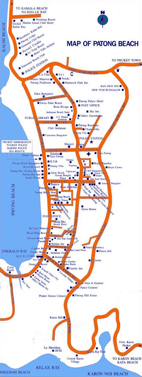 patong beach map.